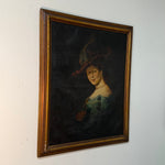 19th Century Ghost Hand Painting of Victorian Woman | 1800s Saloon