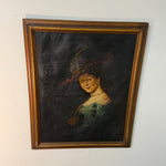 19th Century Ghost Hand Painting of Victorian Woman | 1800s Saloon