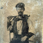 Antique Machinist Occupational Tintype | 19th Century Mechanic