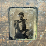 Antique Machinist Occupational Tintype | 19th Century Mechanic