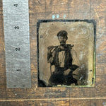 Antique Machinist Occupational Tintype | 19th Century Mechanic