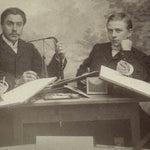 Antique Occupational Cabinet Card of Smoking Cartographers