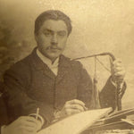 Antique Occupational Cabinet Card of Smoking Cartographers