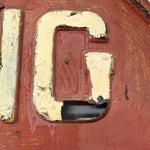 1930s Embossed “Winding Road” Steel Sign | Folk Art Relic