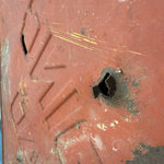 1930s Embossed “Winding Road” Steel Sign | Folk Art Relic
