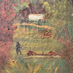 19th Century American Frontier Oil Painting | Folk Art 1870