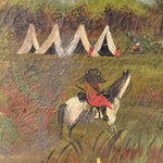 19th Century American Frontier Oil Painting | Folk Art 1870