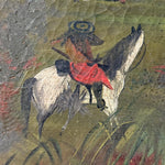 19th Century American Frontier Oil Painting | Folk Art 1870