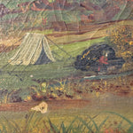 19th Century American Frontier Oil Painting | Folk Art 1870