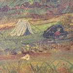 19th Century American Frontier Oil Painting | Folk Art 1870