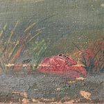 19th Century American Frontier Oil Painting | Folk Art 1870