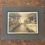 Antique Tailor Shop Interior Photograph: Early 1900s Industrial Sepia Print