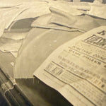Antique Tailor Shop Interior Photograph: Early 1900s Industrial Sepia Print