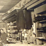 Antique Tailor Shop Interior Photograph: Early 1900s Industrial Sepia Print