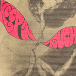 1970s Psychedelic Keep In Touch Poster: Michelangelo Hippie Vibe