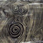 1970s Silver Foil Op Art Poster by Don Schmela | Psychedelic Moiré