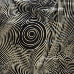 1970s Silver Foil Op Art Poster by Don Schmela | Psychedelic Moiré