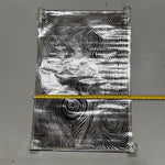 1970s Silver Foil Op Art Poster by Don Schmela | Psychedelic Moiré