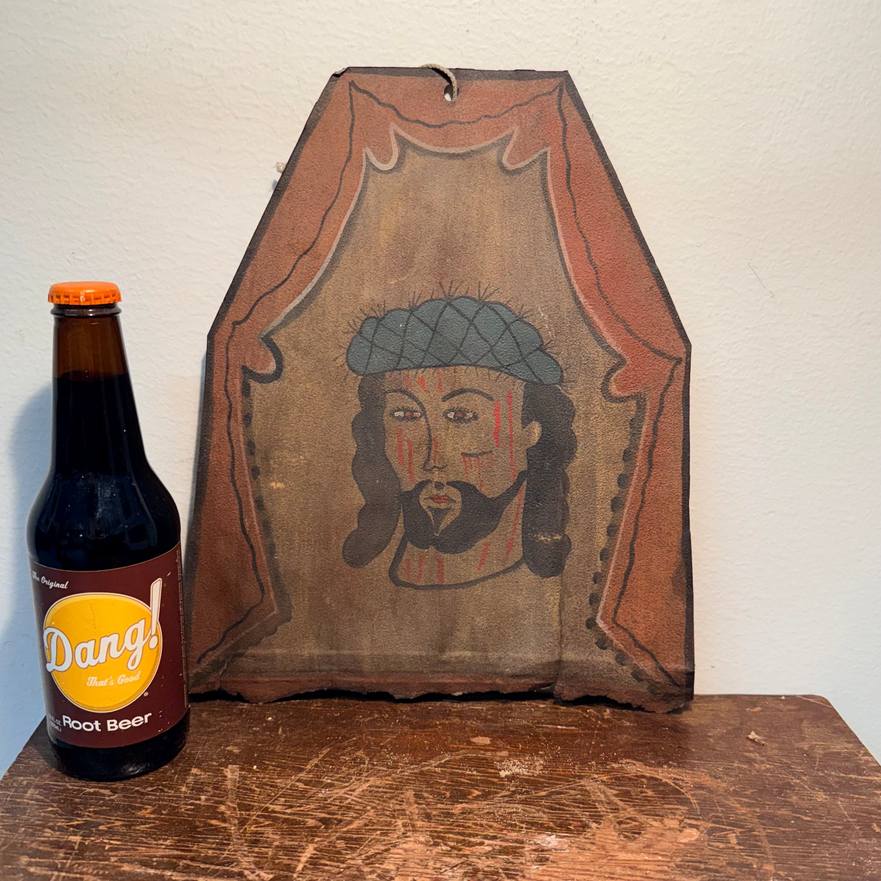 19th Century Mexican Retablo of El Divino Rostro | 1870 – Mad Van Antiques