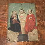 19th Century Holy Trinity Retablo | Spanish Colonial Folk Art