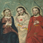 19th Century Holy Trinity Retablo | Spanish Colonial Folk Art