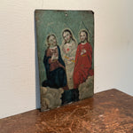 19th Century Holy Trinity Retablo | Spanish Colonial Folk Art