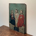 19th Century Holy Trinity Retablo | Spanish Colonial Folk Art
