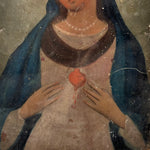 19th Century Mexican Retablo Tin Painting | Immaculate Heart