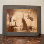 Antique Interior Photograph of Grand Hall or Lodge | AS IS