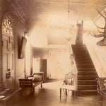 Antique Interior Photograph of Grand Hall or Lodge | AS IS