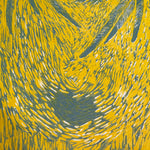 1950s Elizabeth Eddy Color Woodblock Print “Icarus” | Signed 8/10