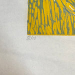 1950s Elizabeth Eddy Color Woodblock Print “Icarus” | Signed 8/10