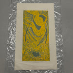 1950s Elizabeth Eddy Color Woodblock Print “Icarus” | Signed 8/10