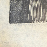1950s Elizabeth Eddy Woodblock Print | Saint Francis Assisi