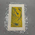 1950s Elizabeth Eddy Color Woodblock Print “Icarus” | Signed 8/10
