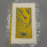1950s Elizabeth Eddy Color Woodblock Print “Icarus” | Signed 8/10