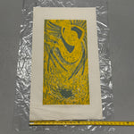 1950s Elizabeth Eddy Color Woodblock Print “Icarus” | Signed 8/10