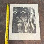 1950s Elizabeth Eddy Woodblock Print | Saint Francis Assisi