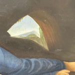 1930s Penitent Magdalene Oil Painting | Memento Mori Skull & Bones