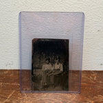 Antique Tintype of Smoking Police Officer Nightstick Whiskey