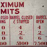 1940s Badger Army Ammunition Plant Sign | Maximum Limits Safety