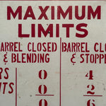 1940s Badger Army Ammunition Plant Sign | Maximum Limits Safety