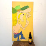 1970s Freak Brothers Style Folk Art Diptych | Hand Painted Comix
