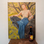 WPA Era Painting of Nude Woman | Reverse Sketches