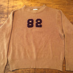 Vintage Varsity Sweater by East-Tenn  -  1960s or 70s - Orlon Acrylic - University of Minnesota - XXL? -Gold pullover