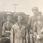 Antique Postcard of Railroad Lumber Workers | Early 1900s RPPC