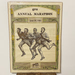 Rare Duluth Marathon Poster from 1982 - Limited Edition Signed Grandma's Marathon Lithograph - 6th Annual Run - 140 of 490 - Old Timey Image Cool