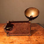 Antique Gooseneck Desk Lamp with Unusual Shade | 1920s