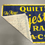 Antique Majestic Radio Banner Sign | Rare 1920s AS IS
