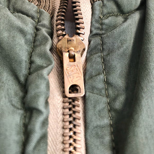 Rare Vintage SECO Zipper on Authentic WW2 Tanker Jacket 